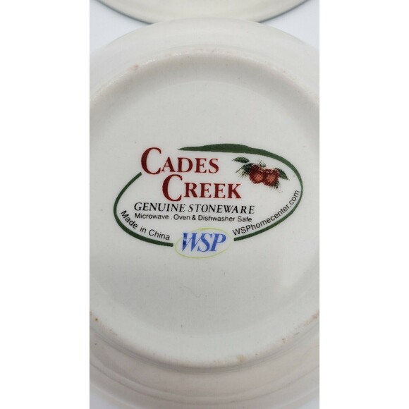 WSP Cades Creek Collection APPLE Set of 2 5 1/4" Fruit Dessert Bowls Stoneware - Picture 4 of 12